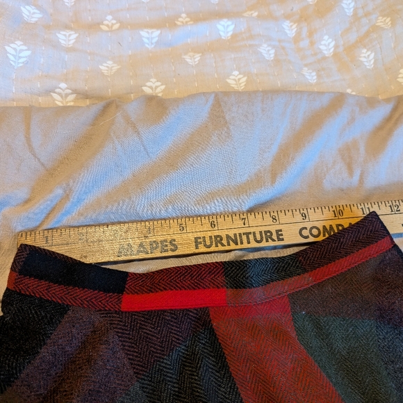 Vintage 1960s Pendleton 100% virgin wool skirt set buffalo plaid red gre… - Picture 5 of 16